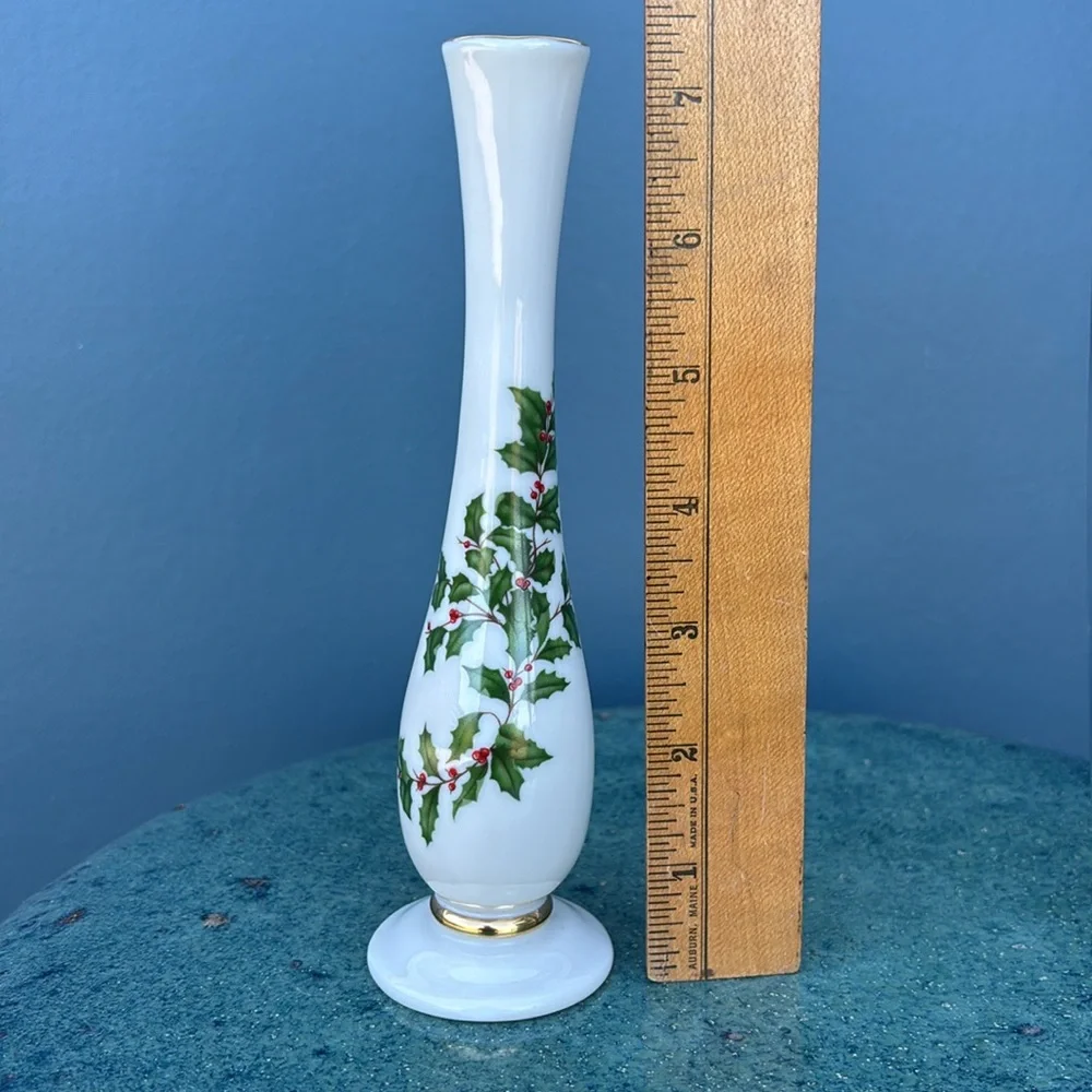 Vintage Lenox HOLIDAY Made In The USA Porcelain Bud Vase